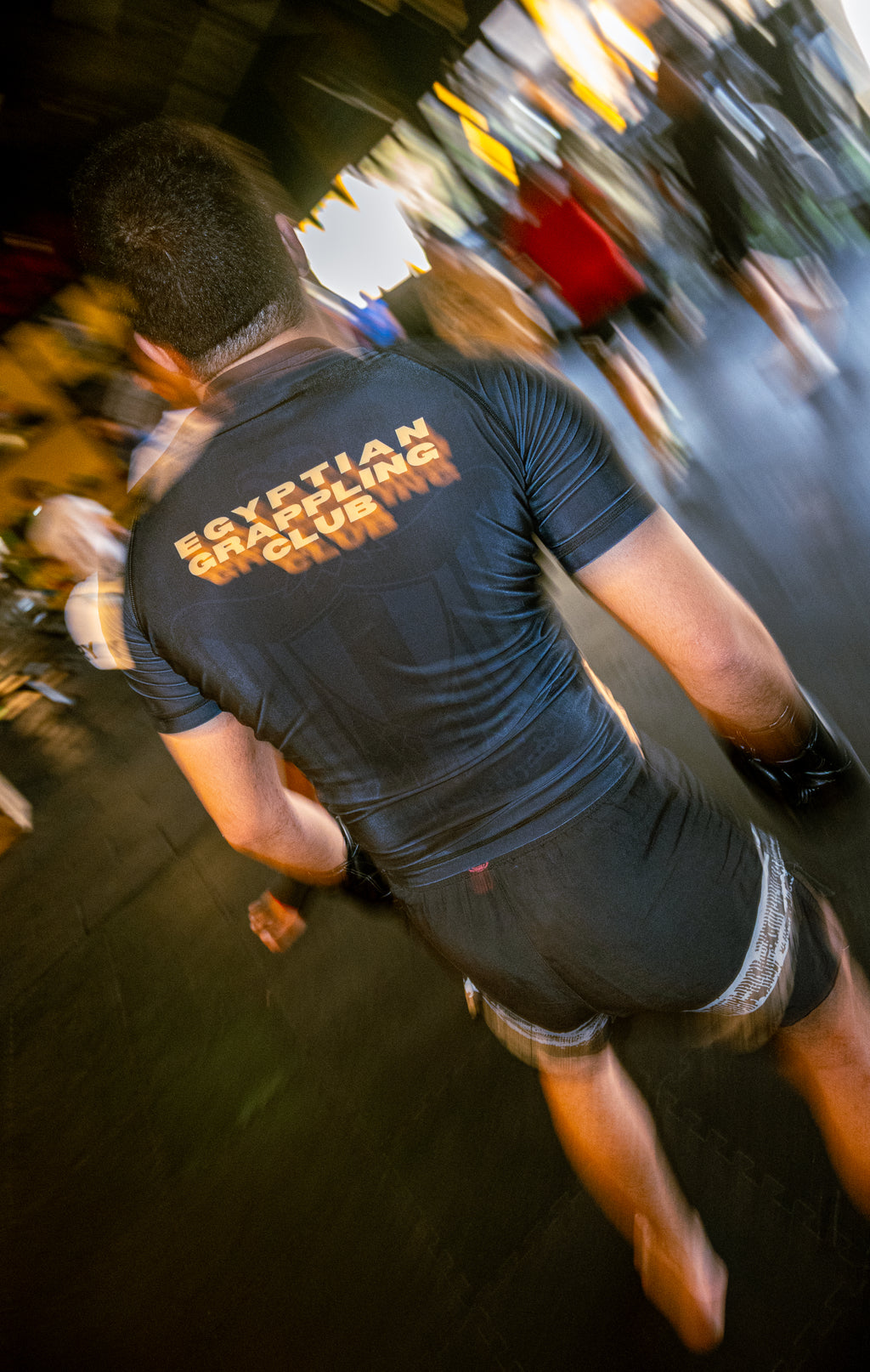Egyptian Grappling Club Rashguard – lifestyle shot