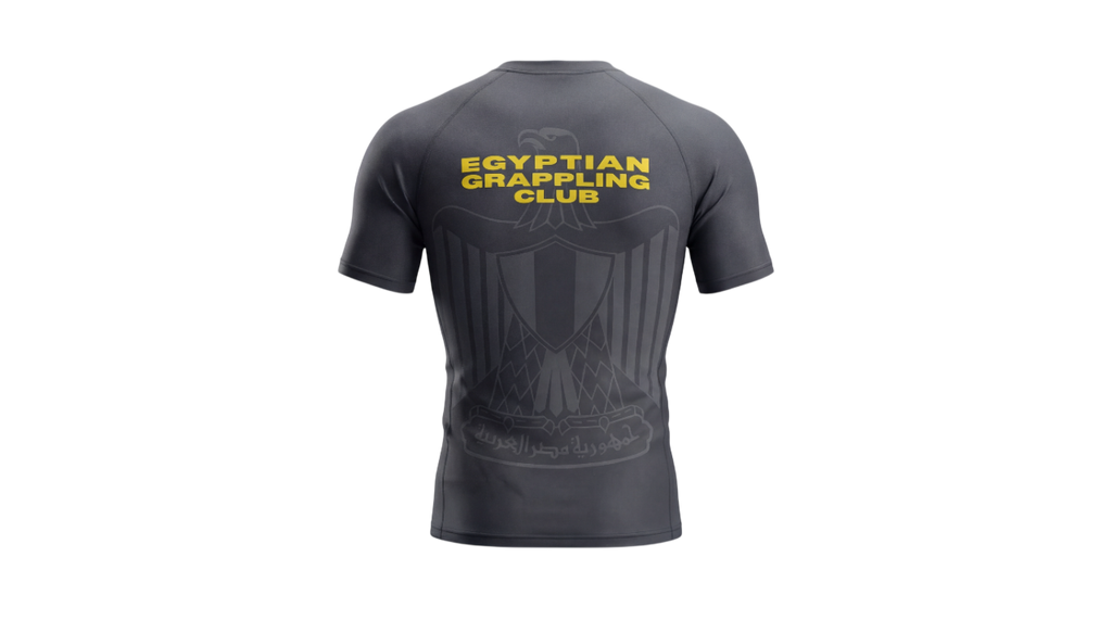 Egyptian Grappling Club Rashguard – detail view