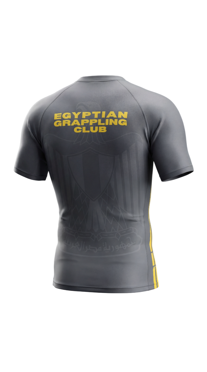 Egyptian Grappling Club Rashguard – full length view